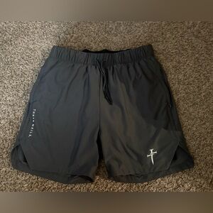 Three Men's Performance Shorts in Dark Gray